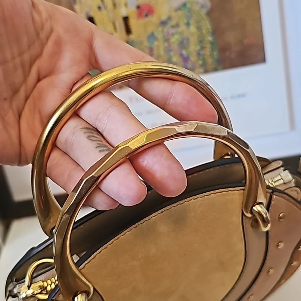 CHLOÉ Pixie Round Leather Crossbody Bag AUTHENTIC - Picture 6 of 16